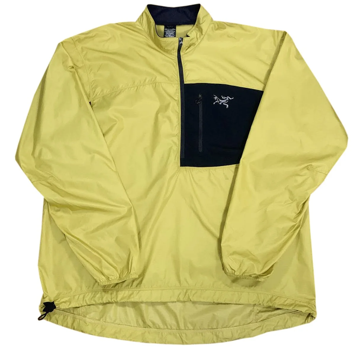 Vintage Arc'teryx Yellow 1/2 Zip Pullover Windbreaker (Size XL